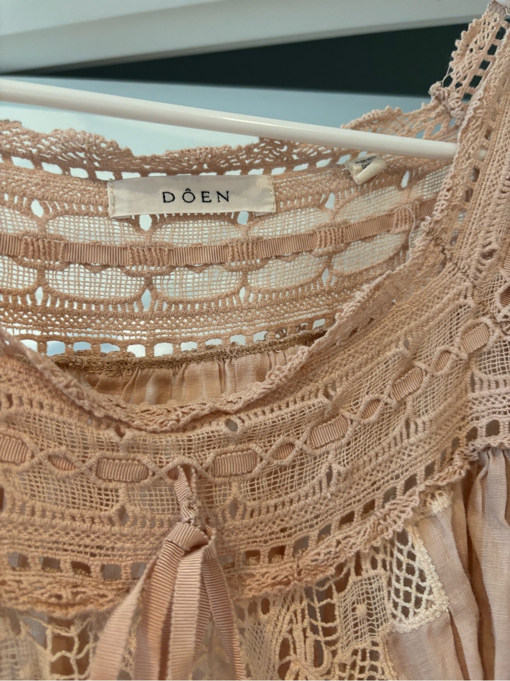 Soft pink Doen babydoll dress - Picture 2 of 3